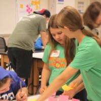 Students working on their Career Fair Project